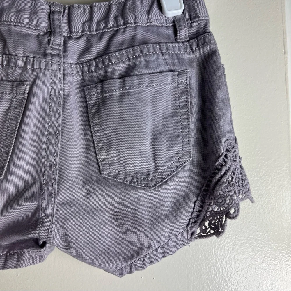 The Children's Place Slate grey Lace trim‎ shorts 5